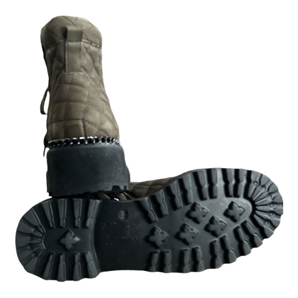 Vince Camuto Women's Maissa Quilted Suede Lace-Up Boots Size 10 - Picture 6 of 7